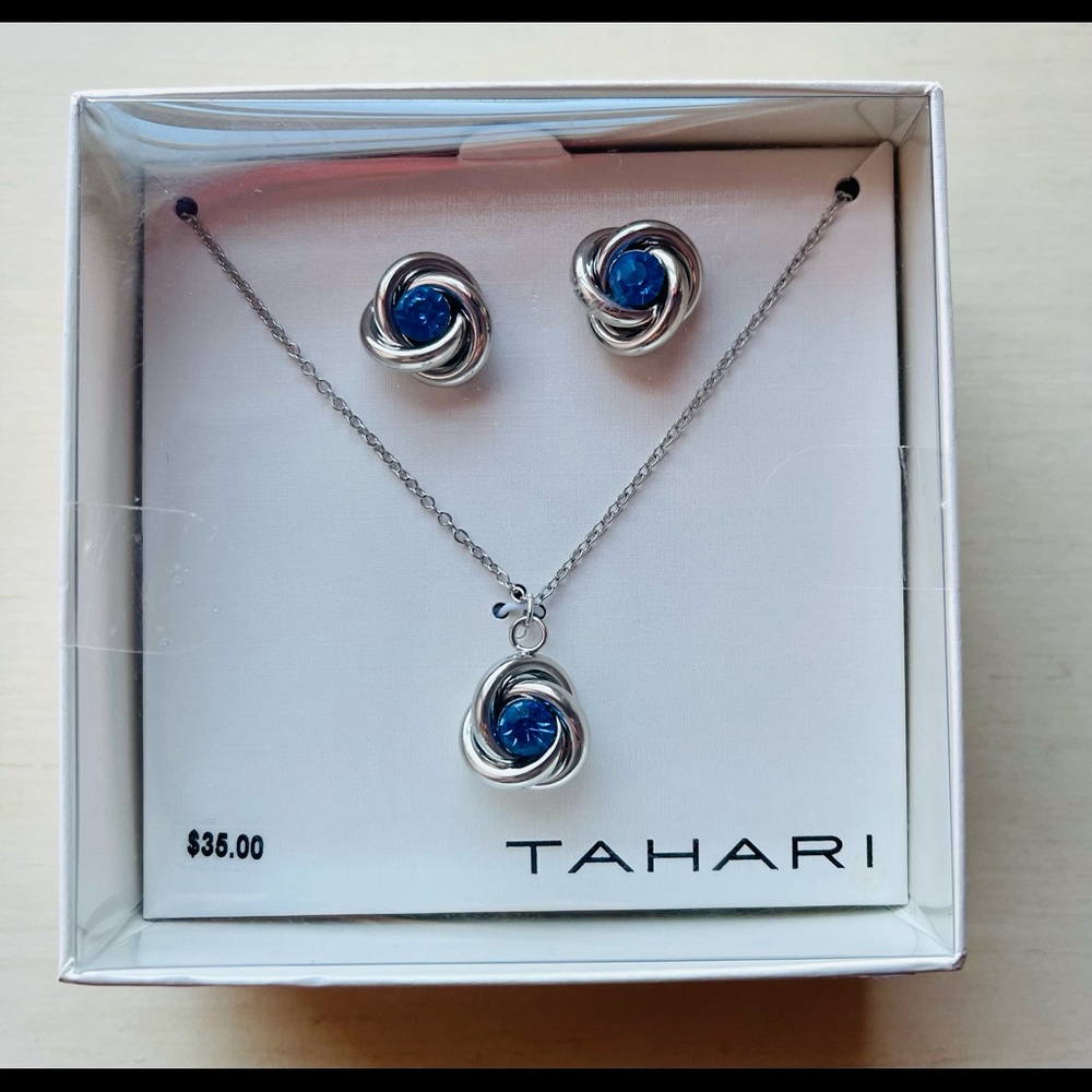 Tahari JewelryTahari Silver Earrings-necklace Set Color: Silver Size: Os - Picture 1 of 3